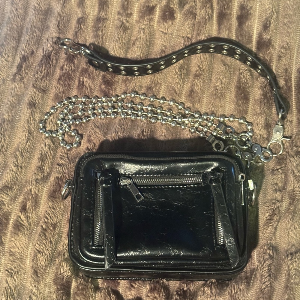 Urban Outfitters Black Leather Bag